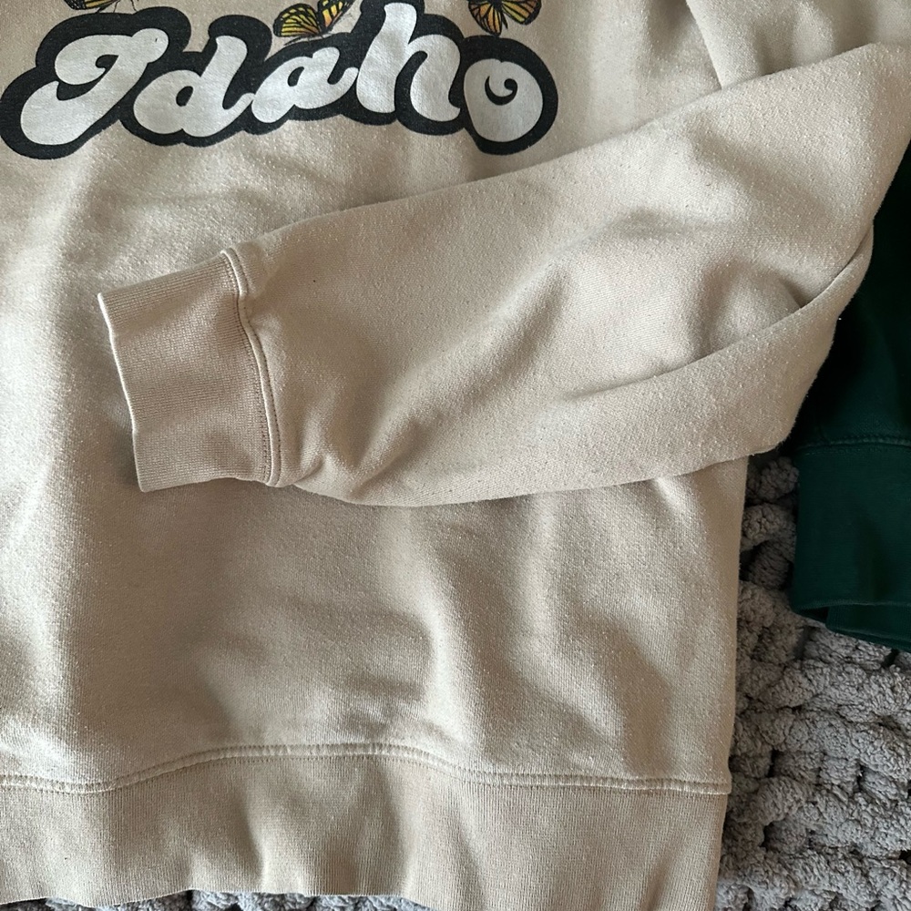 Beige Graphic Men's Sweater